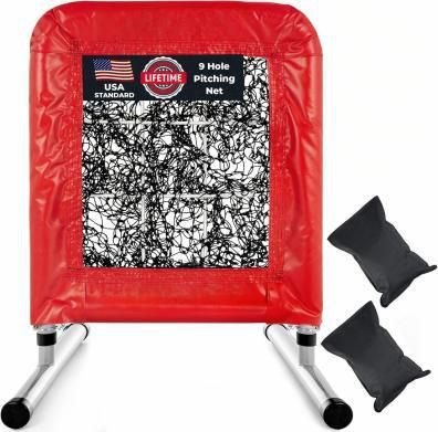 9-Hole Pro Style Baseball & Softball Pitching Net Target view 2