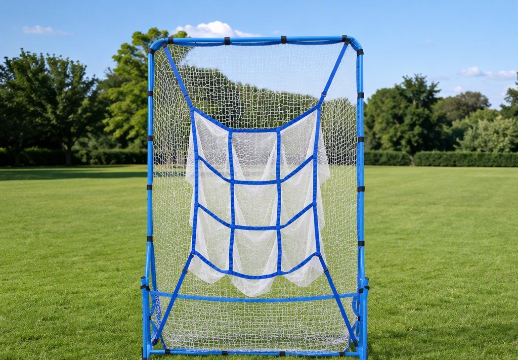 Baseball & Softball 9-Hole Pitching Net (White Netting)
