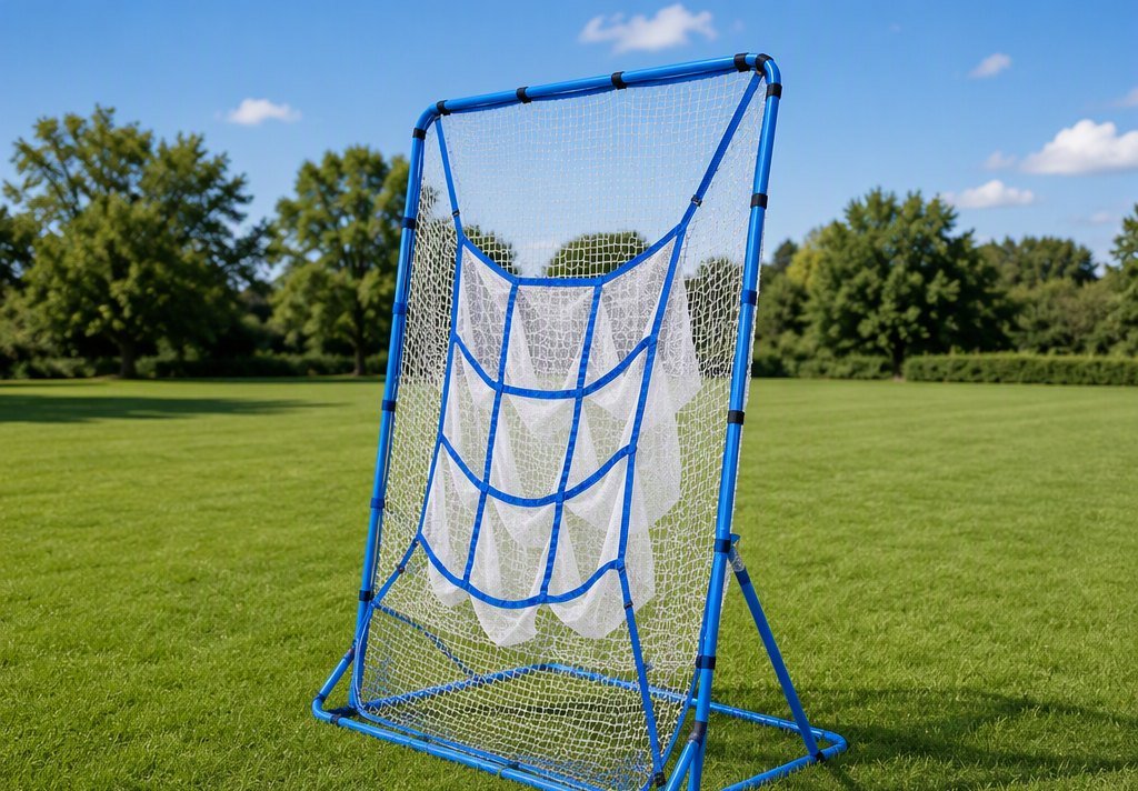Baseball & Softball 9-Hole Pitching Net (White Netting) view 2