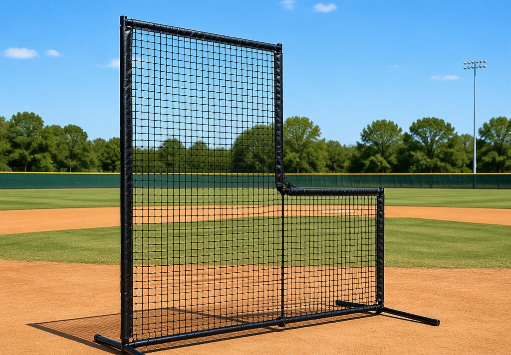 L-Shaped Baseball Practice Net