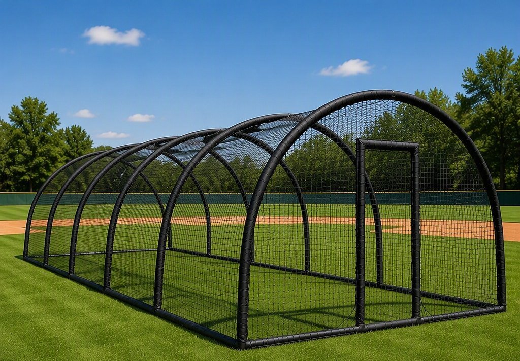 Baseball & Softball Cage Net with Fiberglass Frame view 2