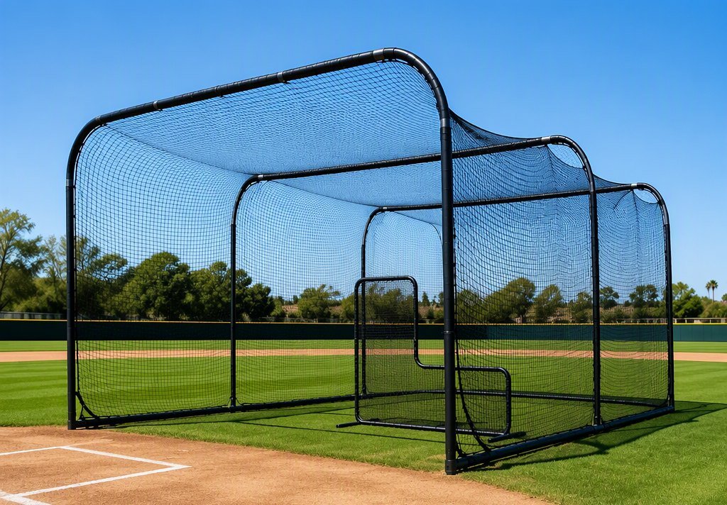 Baseball & Softball Cage Net with Steel Frame