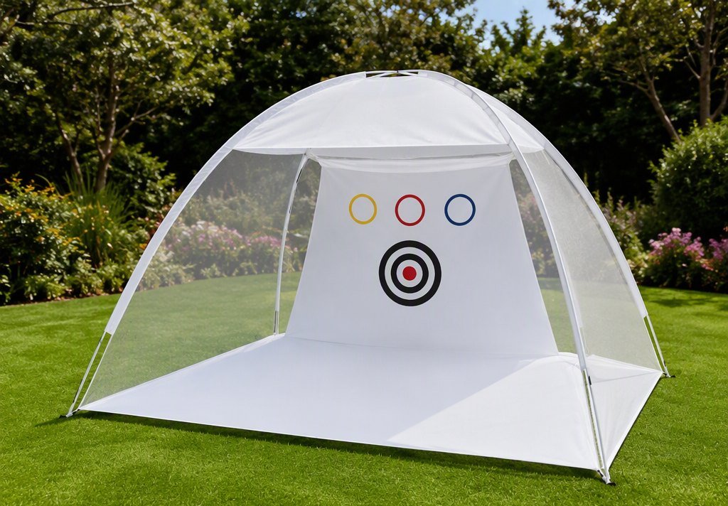 Tent-Style Golf Practice Net (White) view 2
