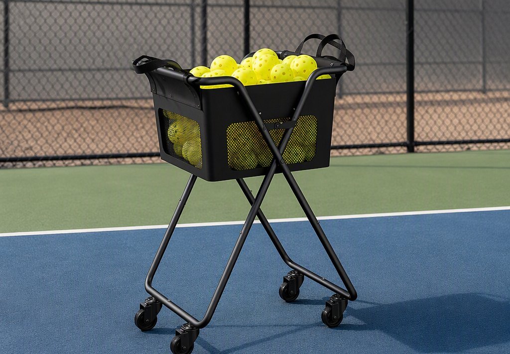 Pickleball / Tennis Training Storage Cart (with Wheels)