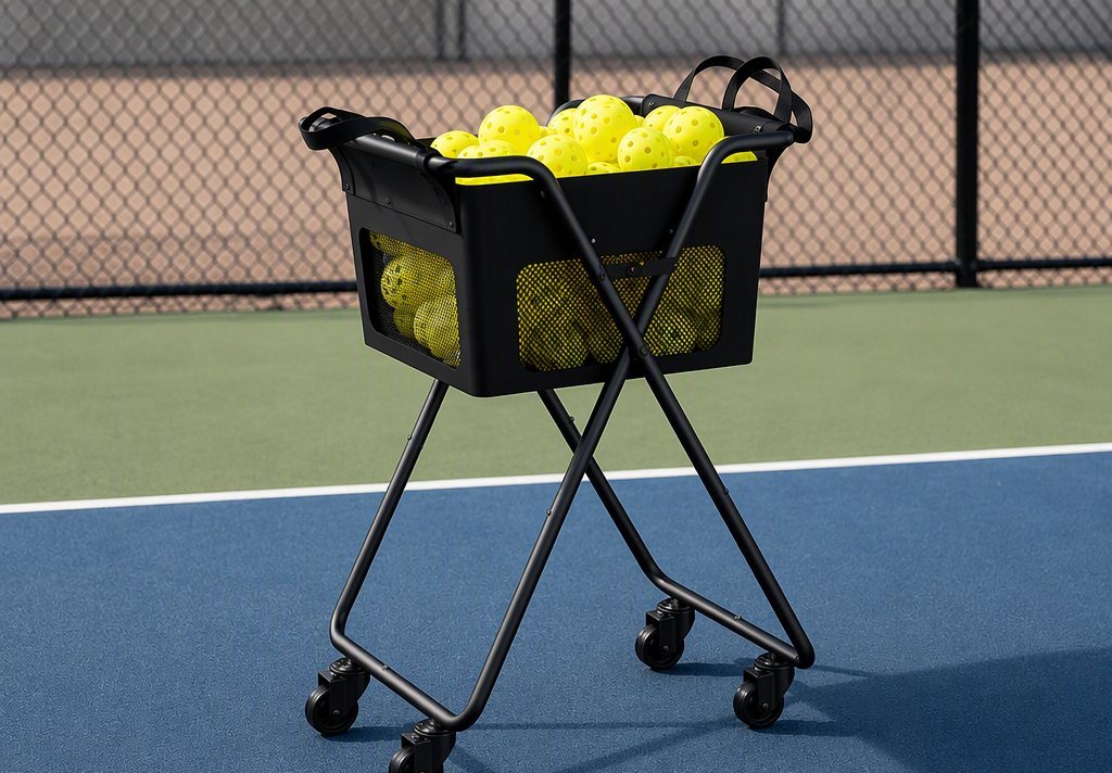 Pickleball / Tennis Training Storage Cart (with Wheels) view 2