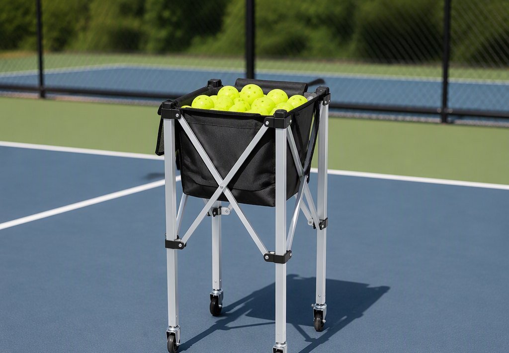 Pickleball / Tennis Ball Cart — Aluminum Foldable