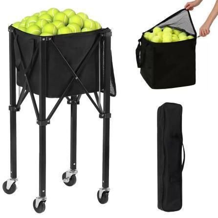 Pickleball / Tennis Ball Cart — Aluminum Foldable view 2